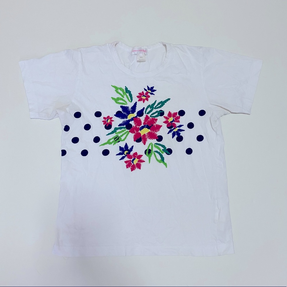 COMME des GARÇONS Shirt w/floral and dots
